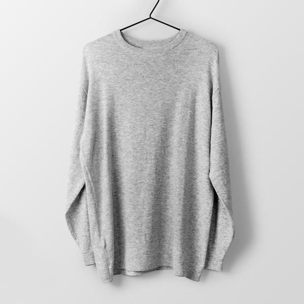 Heather grey pullover